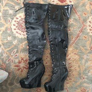 Brand New Pleaser thigh high boots